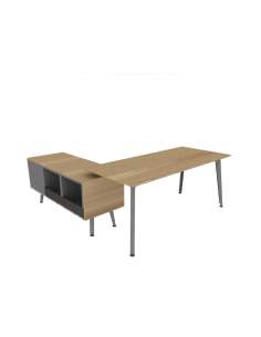 Mesa direccion Organova con mueble auxiliar de Iman