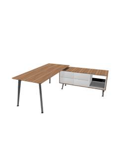Mesa direccion Organova con mueble auxiliar de Iman
