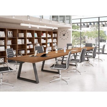 Mesa de reunión rectangular Piramid