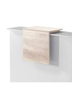 Panel decorativo mostrador recepcion Basic de JGorbe en acacia