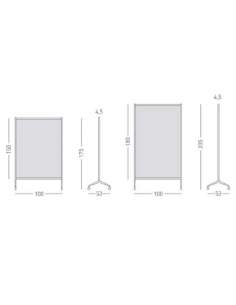 Mampara oficina con ruedas Covid-19 de Planning Sisplamo