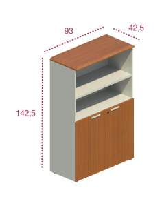 Medidas armario madera oficina puertas bajas jgorbe