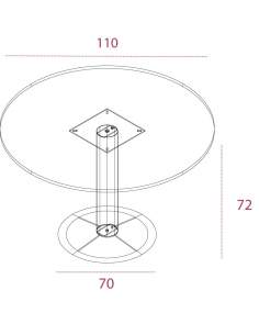 Medidas mesa de reuniones redonda de jgorbe