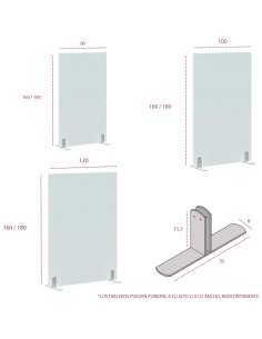 Medidas biombos separadores de oficina de jgorbe