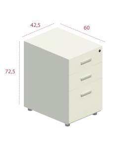 Medidas cajonera fija 2 cajones y archivo de jgorbe