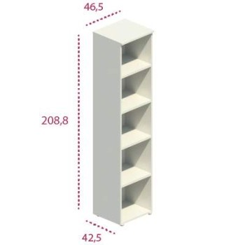 Medidas estantería madera alta de jgorbe