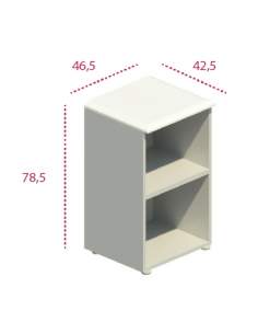 Medidas estantería baja estrecha despacho de jgorbe