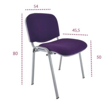 Medidas silla oficina confidente fissa de vincolo