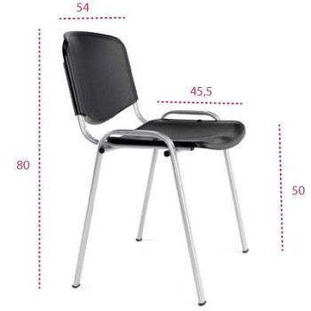 Medidas silla confidente pvc Fissa de vincolo
