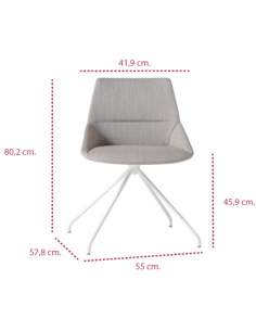 Medidas silla moderna dunas xs piramidal de inclass