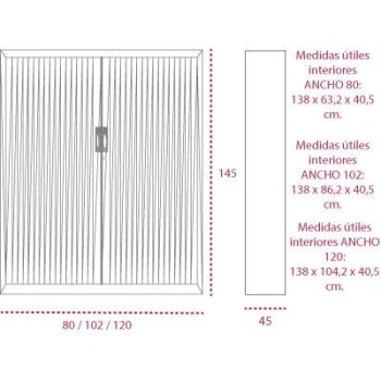 Medidas armario metalico oficina con persiana vertical de gapsa