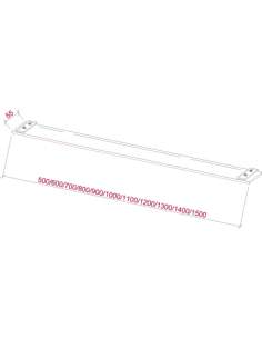 Medida regla o paralex para mesa de dibujo de rocada