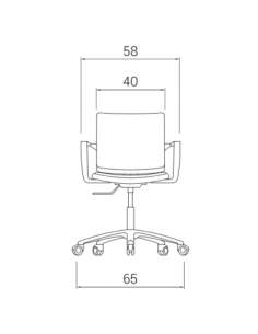 Medidas silla de estudio Atenea de dileoffice