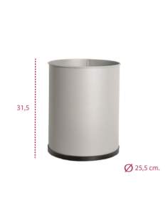 Medidas papelera lisa oficina sie