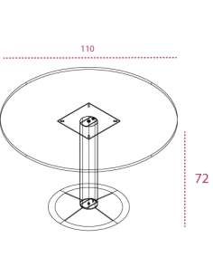 Medidas mesa de reuniones redonda operativa de jgorbe
