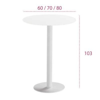 Medidas mesa alta para taburetes flat de inclass