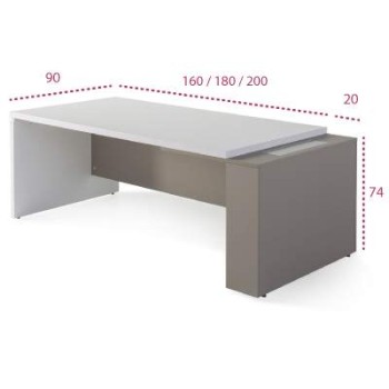 Medidas mesa despacho oficina g3 de jgorbe lateral grueso