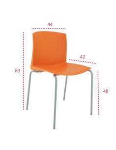 Medidas silla multiusos cloe de vincolo