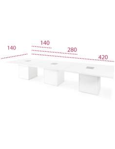 Medidas mesa de reuniones rectangular g3 de jgorbe