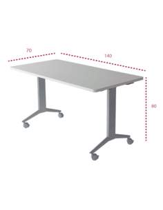 Medidas mesa reunion rectangular plegable polivalente jgorbe