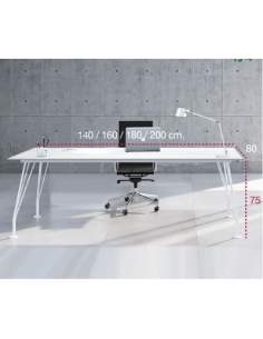 Medidas mesa de trabajo new de aic martínez medina en blanco y con entrega rápida