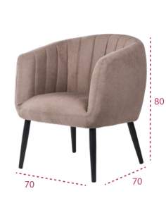 Medidas sillón tapizado moderno venice de somcasa