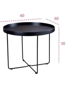 Medidas mesa auxiliar Dave de Somcasa