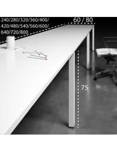 Medidas mesas multipuesto lineales arco de aic martínez medina