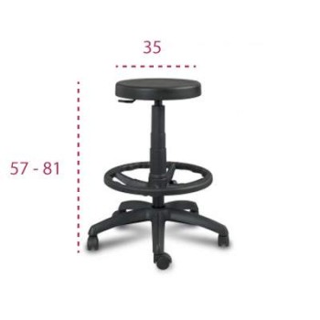 Medidas taburete laboratorio de Vincolo