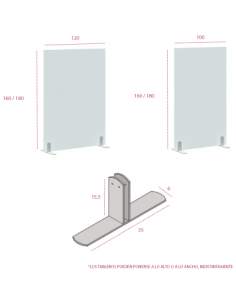 Medidas biombo separador de oficina de colores de jgorbe