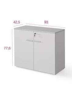 Medidas armario madera bajo con puertas de color personalizado de jgorbe