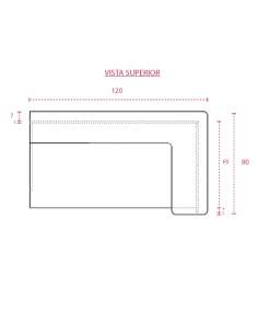 Medidas mostrador recepción Basic para esquina de jgorbe