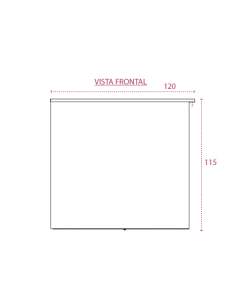 Medidas mostrador recepción Basic para esquina izquierda de jgorbe vista frontal