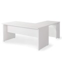 Escritorio esquinero oficina Serie Color de JGorbe en blanco
