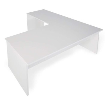 Escritorio esquinero oficina Serie Color de JGorbe en blanco