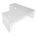 Escritorio esquinero oficina Serie Color de JGorbe en blanco