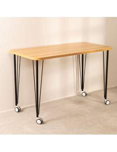 Escritorio con ruedas Naipe color negro