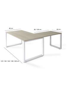 Medidas mesa escritorio esquina Skala de JGorbe