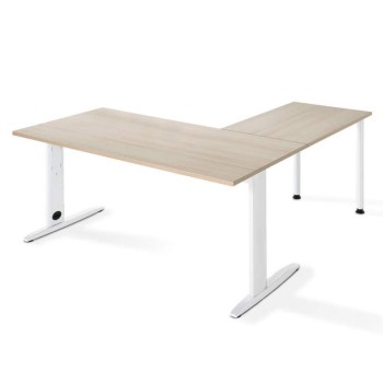 Mesa en L serie Carving de Jgorbe en acacia