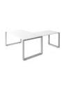 Mesa escritorio esquina Skala con envío express en color blanco