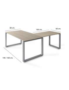 Medidas mesa escritorio esquina Skala con envío express