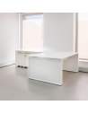 Mesa escritorio en L Omega de JGorbe en blanco