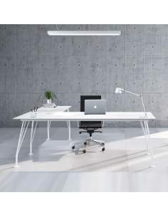 Escritorio rinconero new de AIC en color blanco entrega rápida