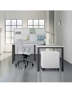 Escritorio esquinero Q50 de AIC en negro