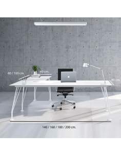 Medidas escritorio esquinero Win de AIC en varios colores