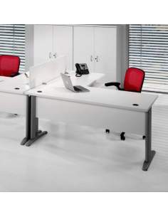 Mesa escritorio en L serie Euro 2000 de Euromof con entrega rápida
