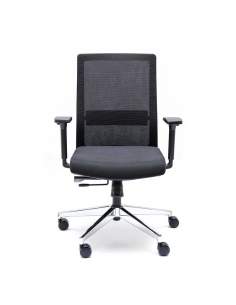 Silla ergonómica oficina XXL NIza de Euromof negra - La Oficina Online