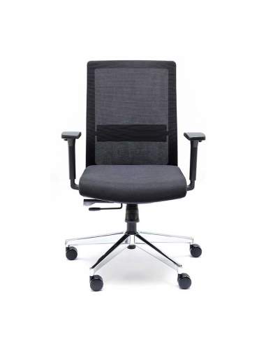Silla ergonómica oficina XXL NIza de Euromof negra - La Oficina Online