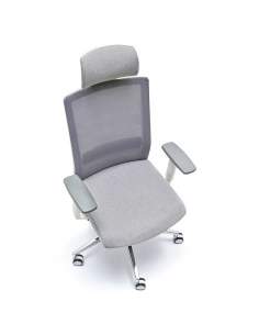 Silla ergonómica NIza de Euromof con cabezal - La Oficina Online