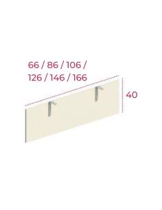 Faldón escritorio en forma de L Portico